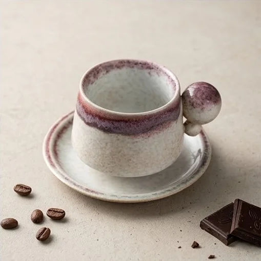 Kaffekop i keramik med kuglehank