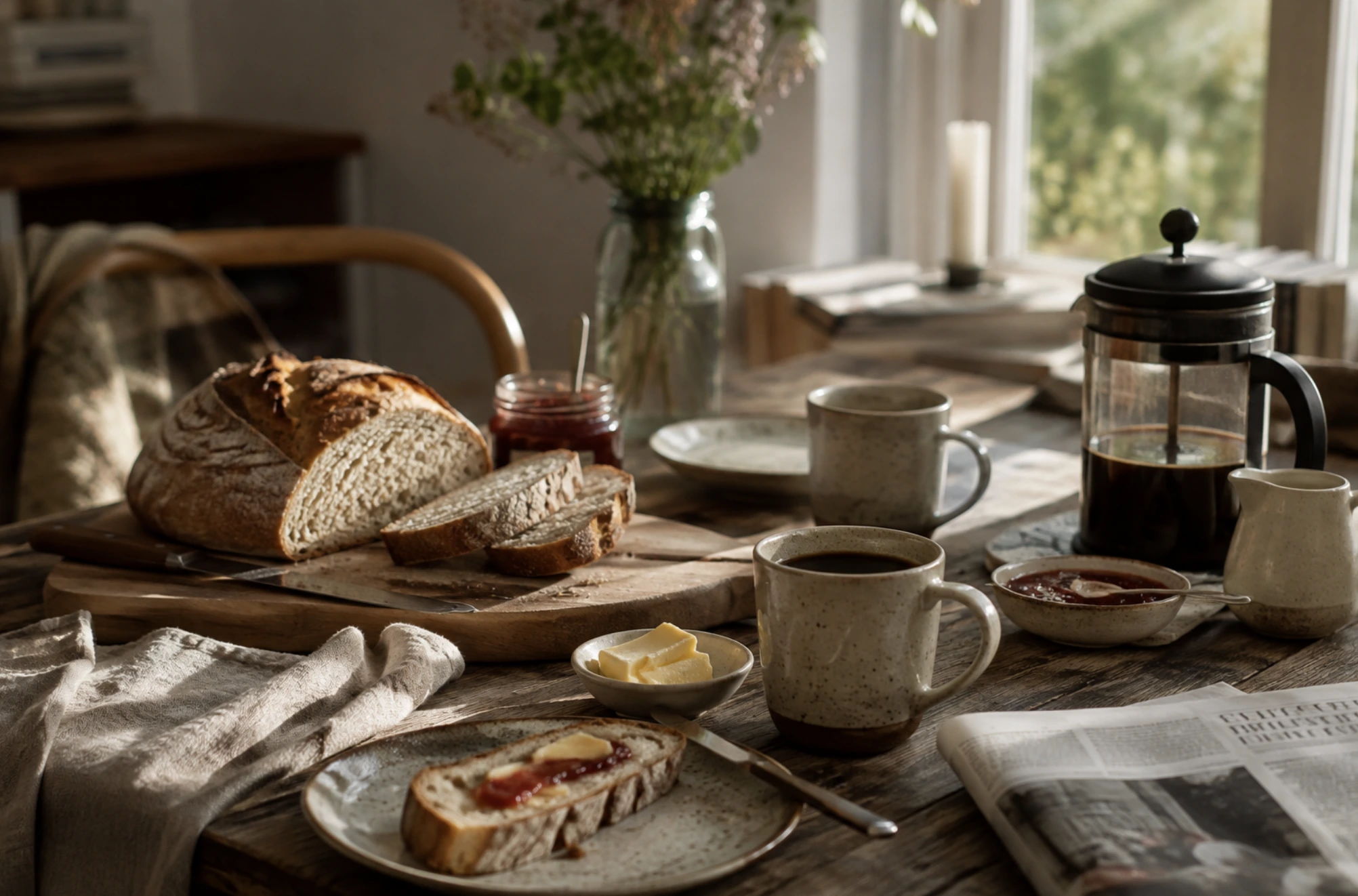 Et morgenbord uden hast
