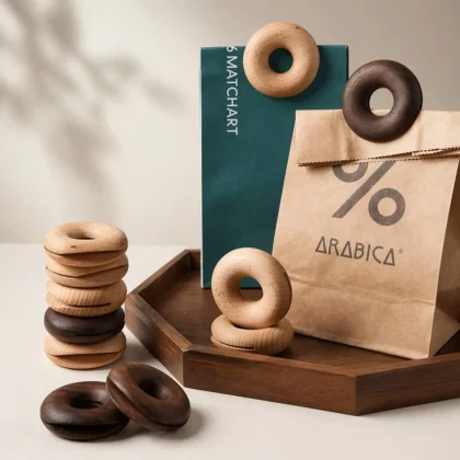 Poseklemme i valnøddetræ · Donut-formet